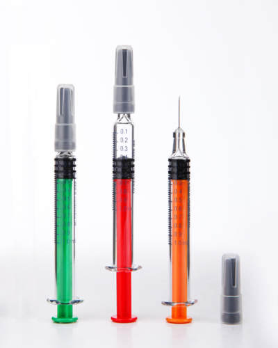 Colored Plunger Rods Prefilled Syringes