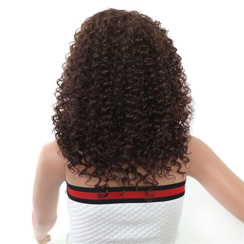 MYZYR own brand synthetic wig cheap heat-resistant synthetic wig three colorssynthetic curly hair wigFuchsia