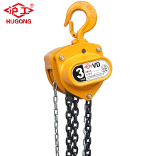 3 tons chrome-plated hand chain pulley hoist /chain block price