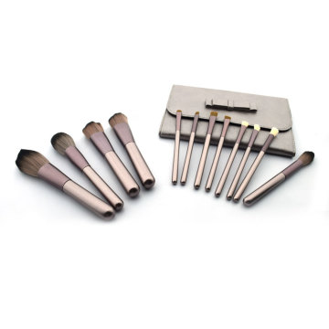 Custom Logo Cosmetic Brush Set with Roll Bag