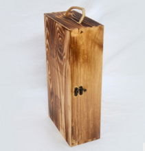 Customize Wooden Wine Packing Gift Box 2 Bottles