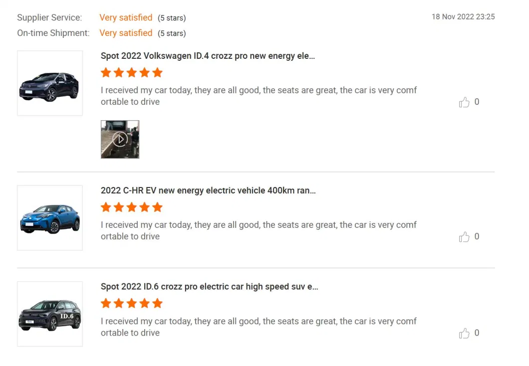 Ridever SUV New Car ID4 Crozz Pure+ PRO Prime Long Range 600km New Energy Used EV Car Passenger High Speed Electrical Vehicle Left Hand Drive Electric Cars