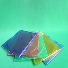 Wholesale price 5.2mm colorfol ps single slim cd case