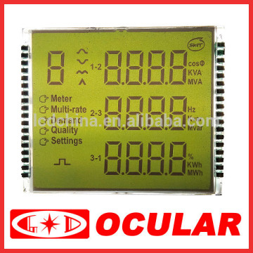 Yellow-Green STN Positive Transflective LCD Display
