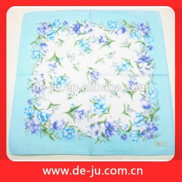 Cotton Embroidered Printing Screen Print Handkerchiefs