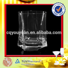 350ml big hexagon heavy bottom whiskey glass
