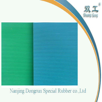 colorful fine ribbed rubber sheet