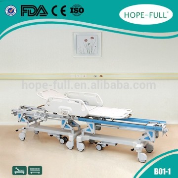 Surgical transfer connecting medical stretcher scoop bed for sale