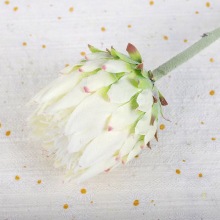 European Silk Artificial White Protea Cynaroides for Wedding Decoration