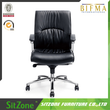 Office Furniture Black Leather Chair In Stock CH-011B