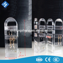4 Folded Transparent Acrylic Earbob Display Holder / Acrylic Jewerly Display Stand