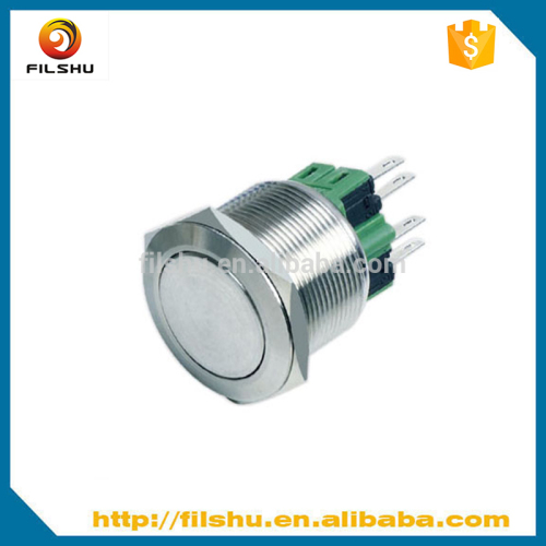 High Quality Waterproof Metal 1NO1NC 25mm Push Button micro switch IP67