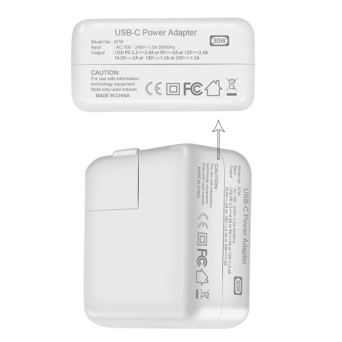 FCC/CE/ROHS 30W Laptop USB-C PD Wall Charger