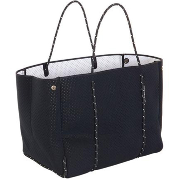 Black beach tote bag for beach travel