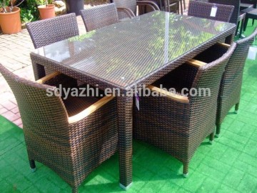 round wicker outdoor dining set ,coffee set