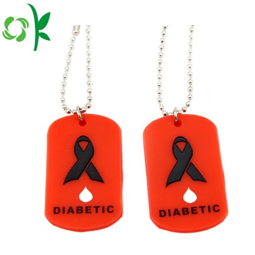 Etichetta pet con codice QR personalizzato in silicone con tag dog tag