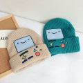 Cartoon Embroidery Patches Smile Cotton Cap Outdoor Hat