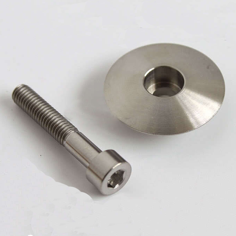 Bike-Bicycle-Titanium-CNC-Headset-Top-Cap-and-Titanium-Bolt-Screw