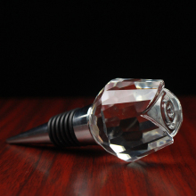 Cristal Rose Clear Wine Stopper Wedding Decoration