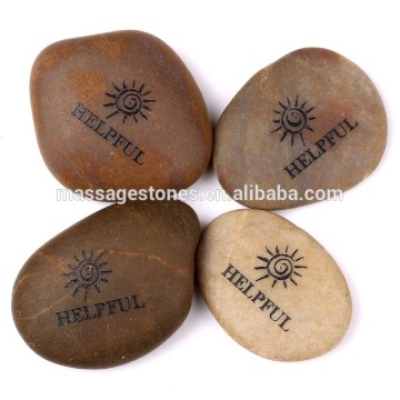 engraved words stone Mixed Polished engraved words stone