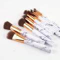 Maquillage Kabuki brosse, pinceaux de maquillage de cheveux synthétiques, poignée en bois brosse Kabuki