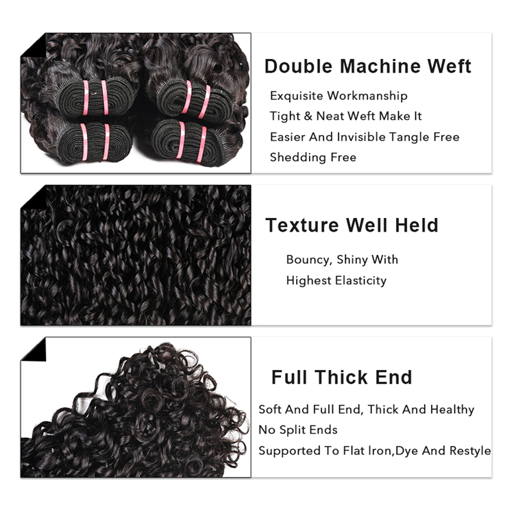 Usexy Wholesale Pixie Curls Human Hair Bundles Cuticle Aligned Virgin Super Double Drawn Hair