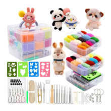 Hot Sales Needle Felting Kit: 36 Colors Wool Felt Tools & DIY Craft Supplies Starter Kit