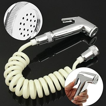 White Spring Shape Bidet Spray Shower Hose