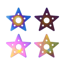 Universal Star Shaped Car Hood Pin Kit - Aluminum Alloy Burnt Blue