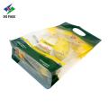 Food Packaging Fruit vent plastic bag with ziplock For Fresh Fruit