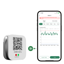 Real Time Bluetooth Temperature Data Logger - Fridge Sensor