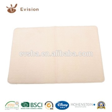 2015 NEW Microfiber Coral Fleece Bathmat in Creme Color