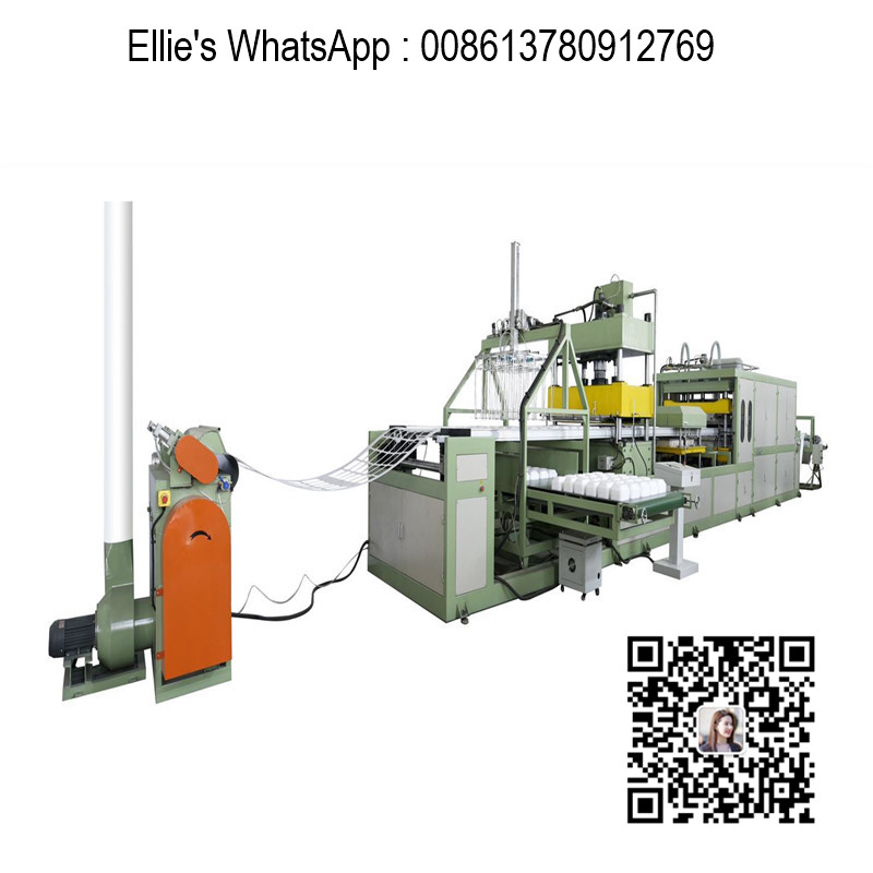 Longkou Haiyuan Brand foam food polystyrene dish thermocol plate making machine , contact Ellie's WhatsApp : 008613780912769