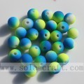 Colorful Rainbow Dual Solid Color Jewelry Acrylic Beads