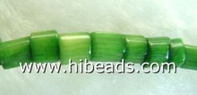 5*6mm irregular green coral strand CRB0066-1