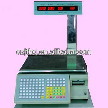 Kingtype barcode 30KG label printing scale