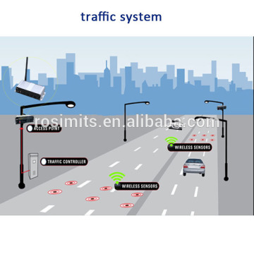 wireless sensor networks with wireless vehicle detector magnetic sensor