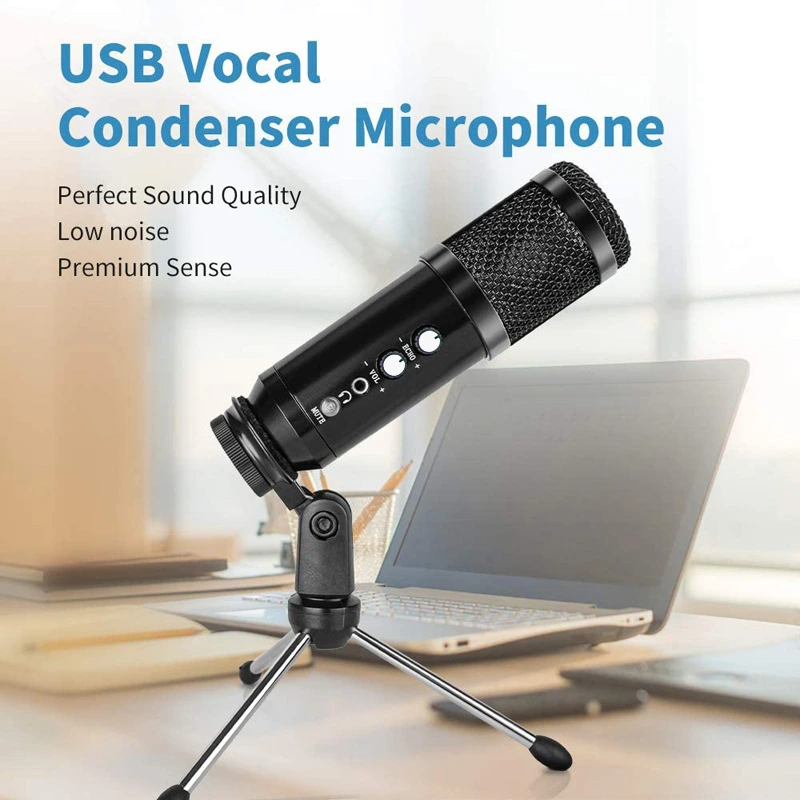 Computer Game Karaoke Recording USB Capacitive Microphone