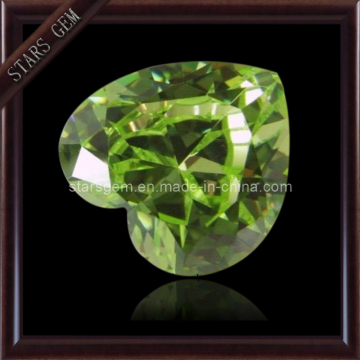 Heart Cut Peridot Natrual Gems