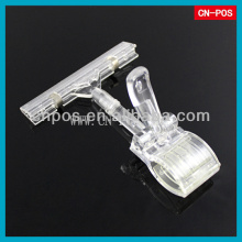 supermarket display pop clip for holding advertising label