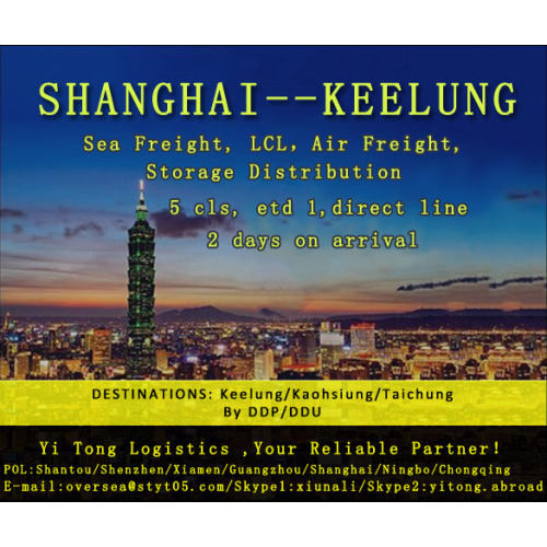 Shanghai zeevracht te Keelung