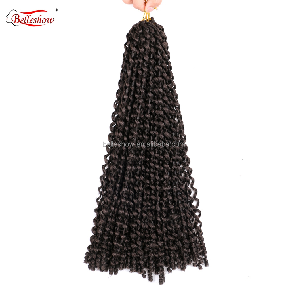Hot sell passion twist hair 18inch water wave passion twists Synthetic Hair braiding passion twist crochet