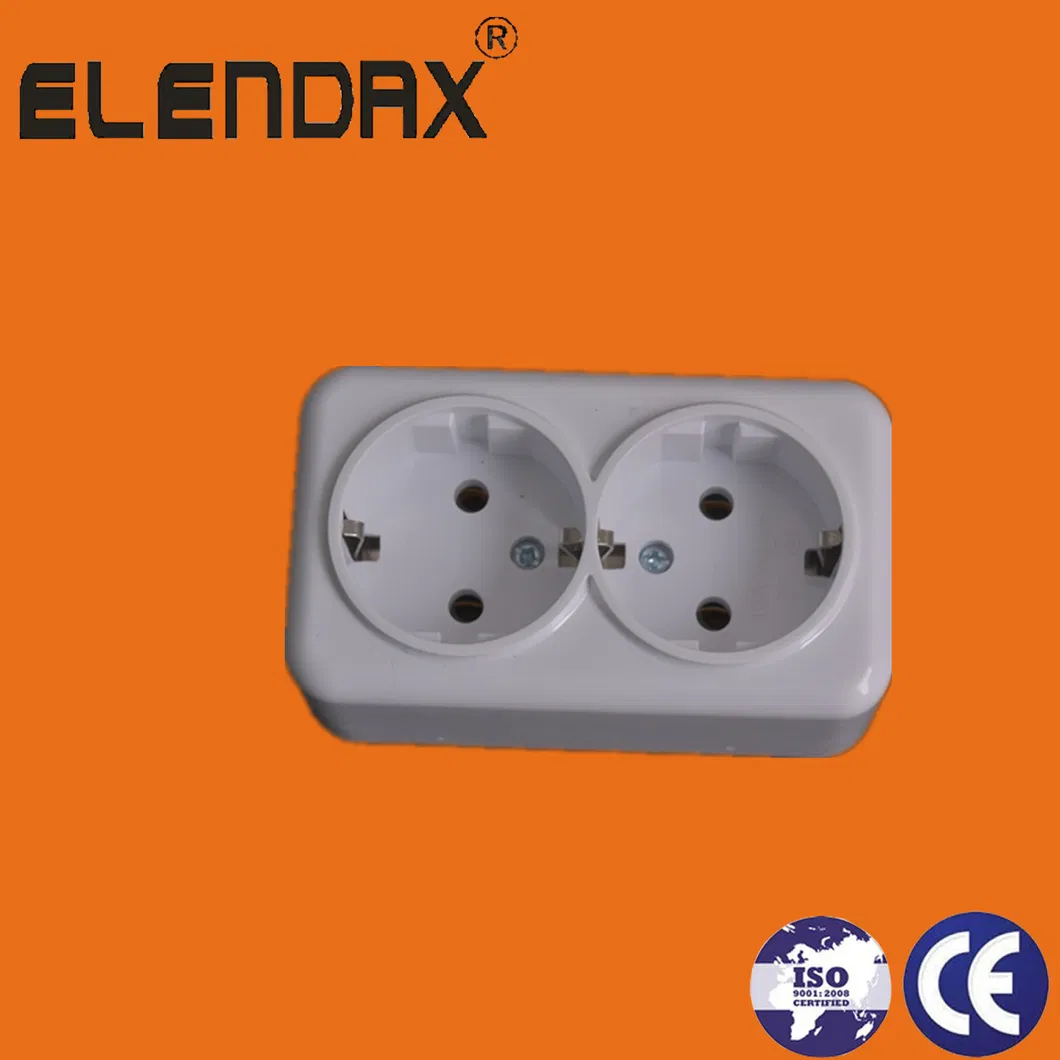 Surface Mounted Wall Socket 3 Ways