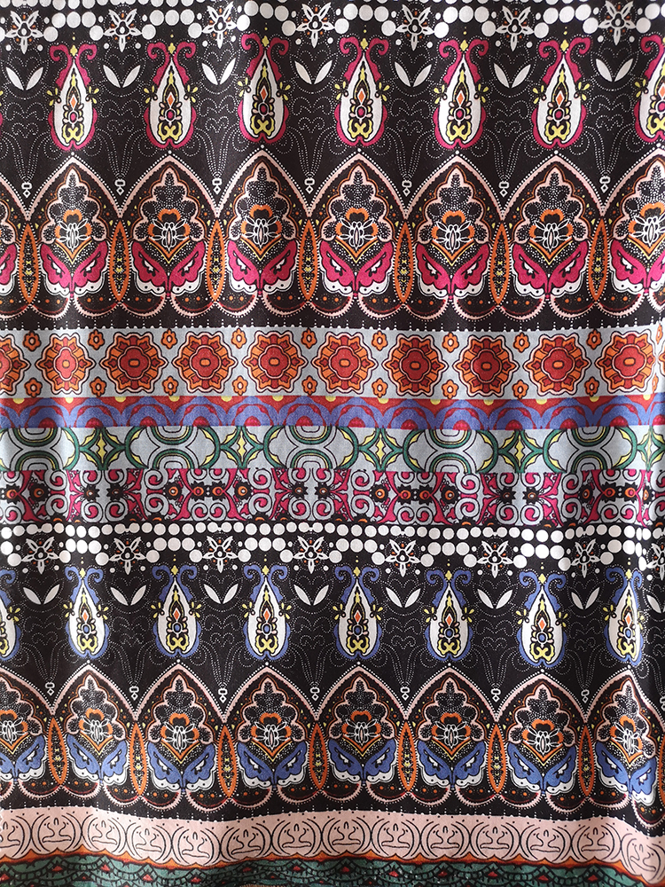 Paisley Rayon Challis 30S Air-jet Printing Woven Fabric