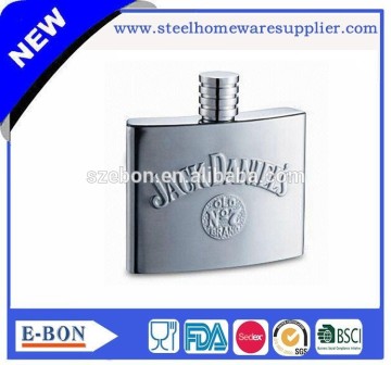 Metal material sex russia girls hip flask gift set