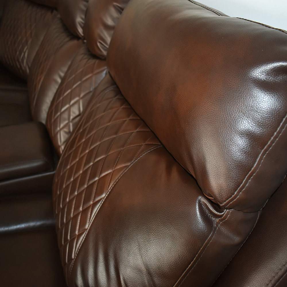 Good Quality Living Room Leather Power Corner Sofa