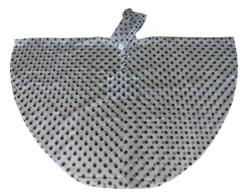 Woman raincoat rain poncho with dots