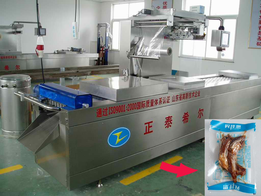 Fish Fillet Stretch Film Automatic Packing Machine