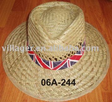 rush straw hat, men hat