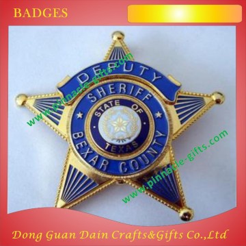 classic design blue star lapel pins for uniform